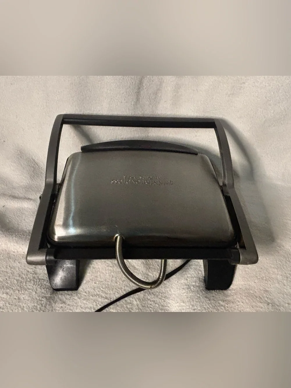 Cuisinart Stainless and Black Countertop Grill Press